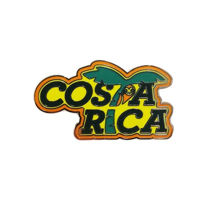 Costa Rica Enamel Pin for wholesale by Vagabond Heart
