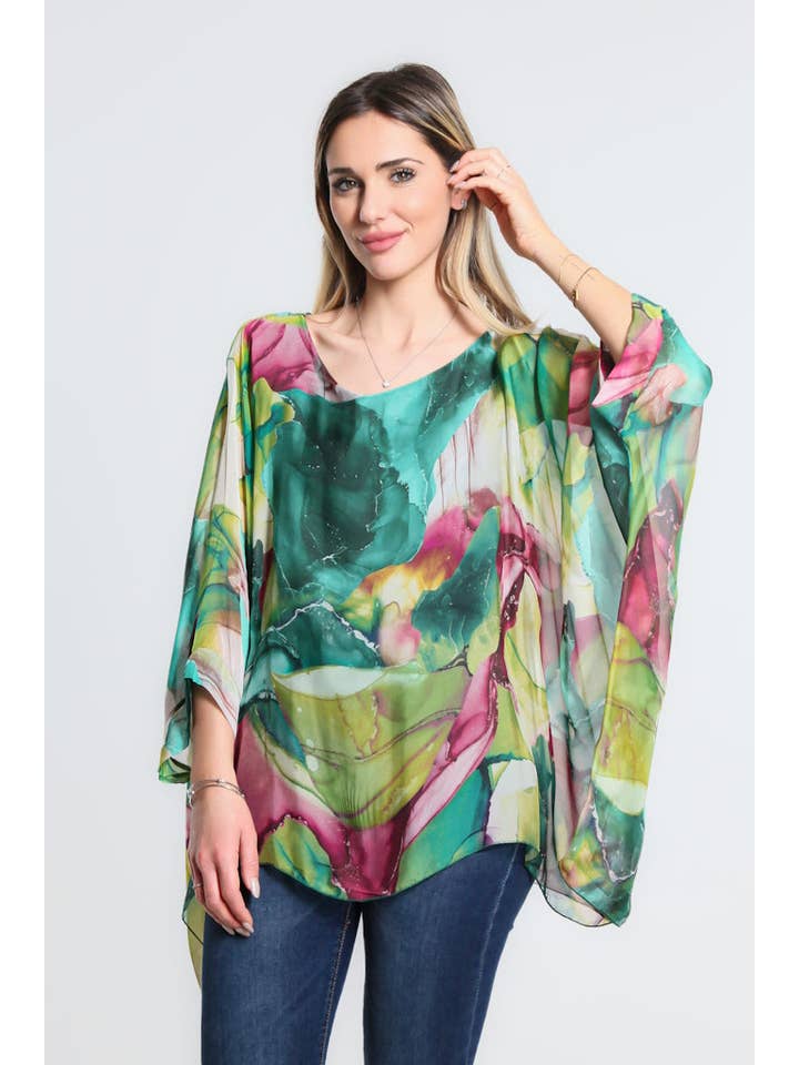 TINA Stephens Italy/Tees By Tina - Wholesale Kaftan - Women's - Sofia Zing Silk Kaftan (BQ201ZG)9