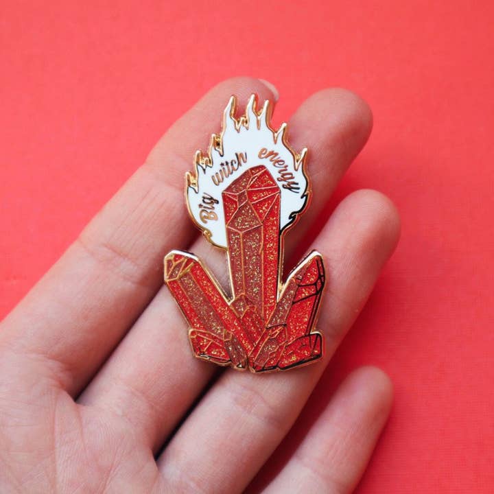Lady Moon Co.® - Wholesale Lapel Pin/Button - Big Witch Energy Pin5