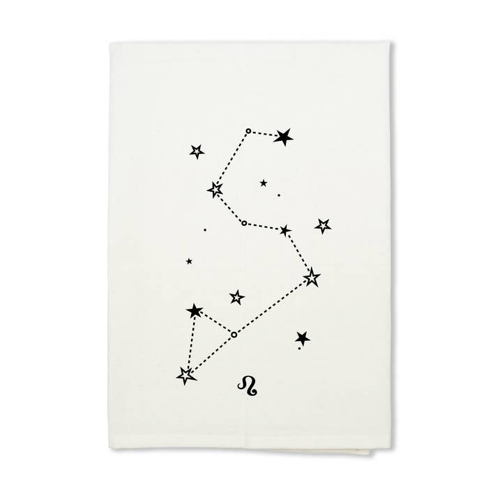 Geschirrtuch „Löwe Sternzeichen“ aus Bio-Baumwolle für den Großhandel von eleventy-five