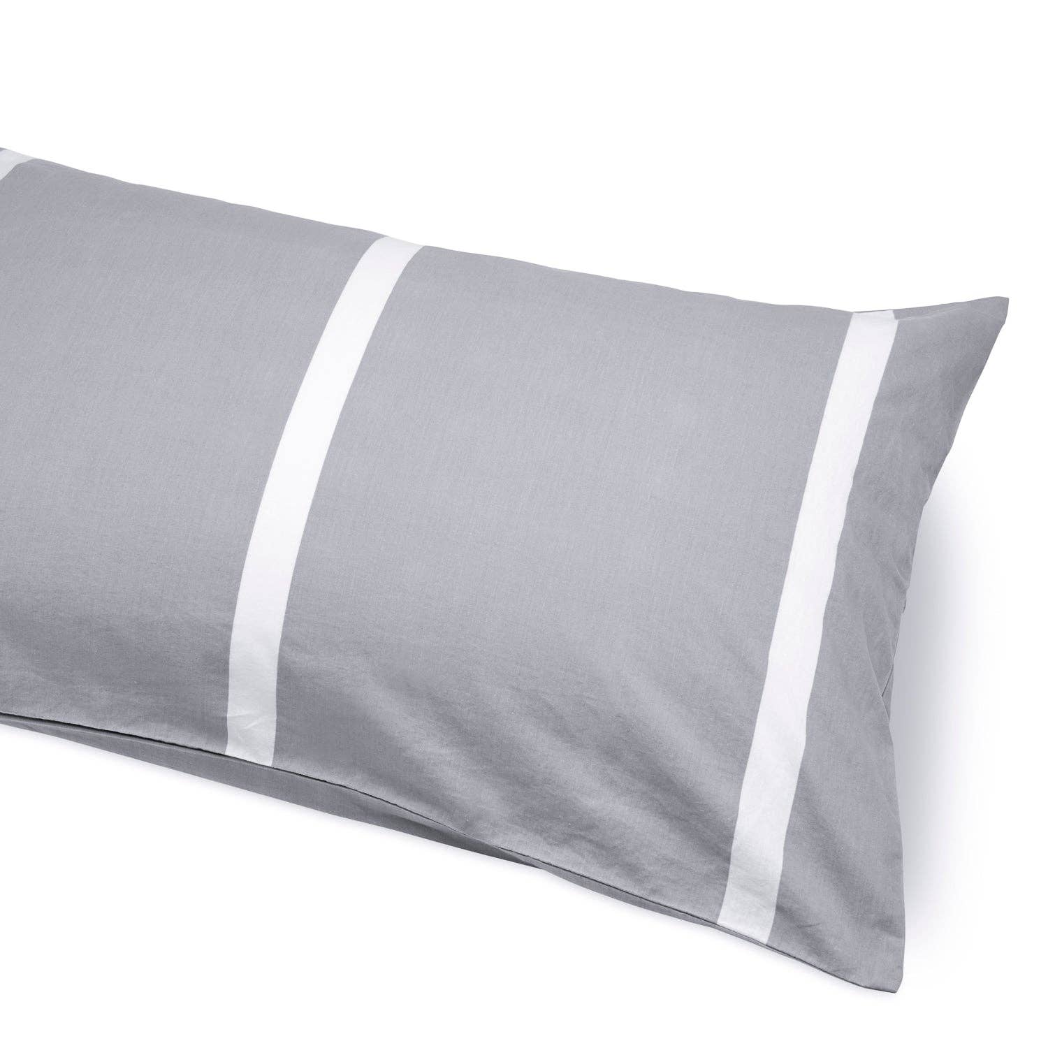 Grey Reversible Thick Striped Bedding Set for wholesale on Faire1