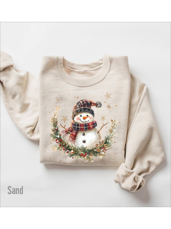 NVC Ecommerce LLC - Wholesale T-Shirt (Graphic) - Women's - Christmas Snowman Sweatshirt, Cute Snowman Shirt1