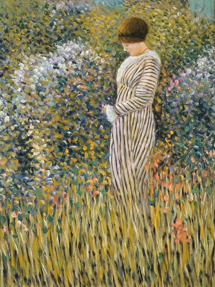 Femme dans un jardin for wholesale by La Pastiche