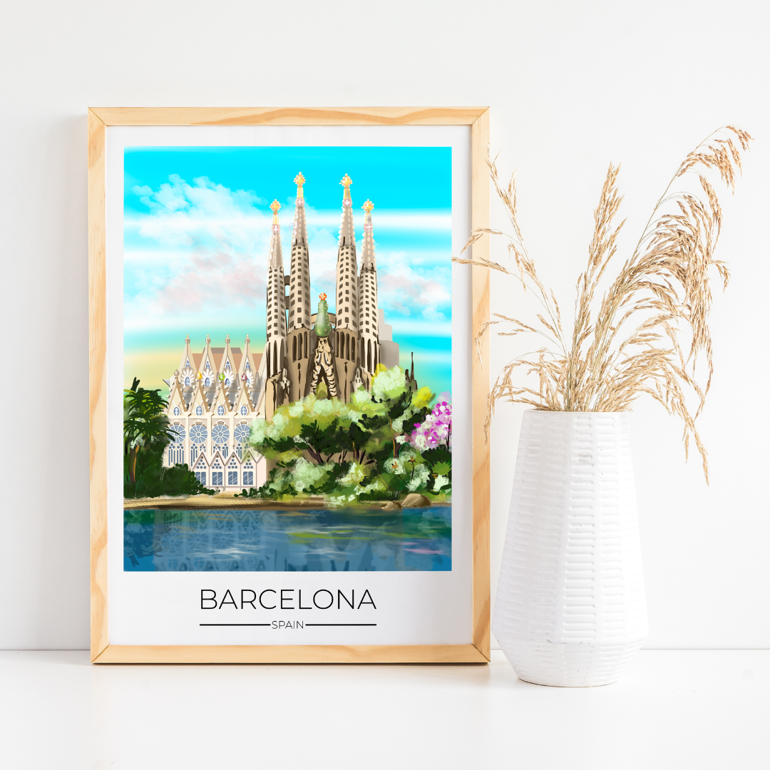 Dreamers who Travel - Wholesale Poster - Barcelona Travel Poster Print17