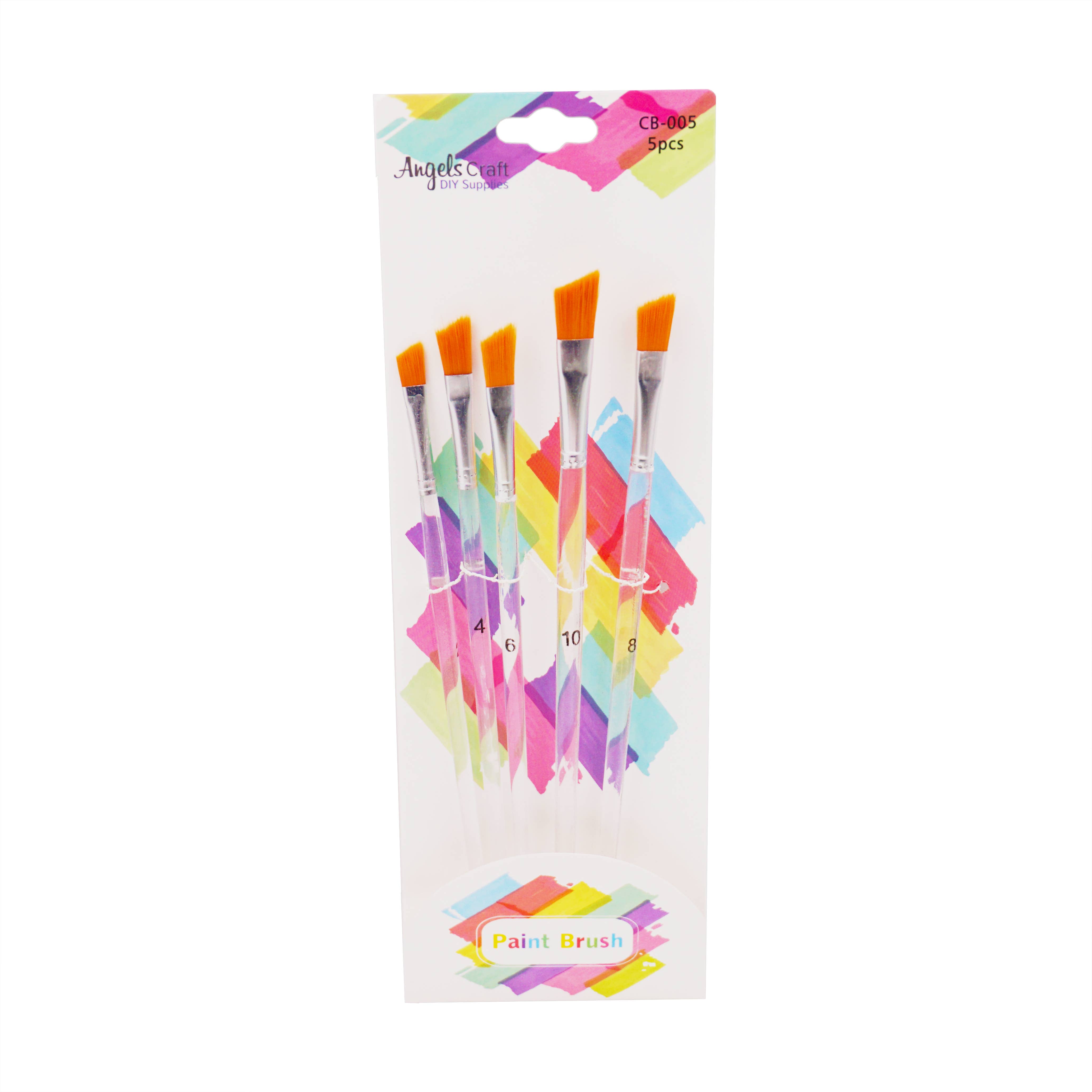 Angels Craft - Wholesale Paint/Wax Brush - Paint Brush Set, 5-ct (6 styles available)6