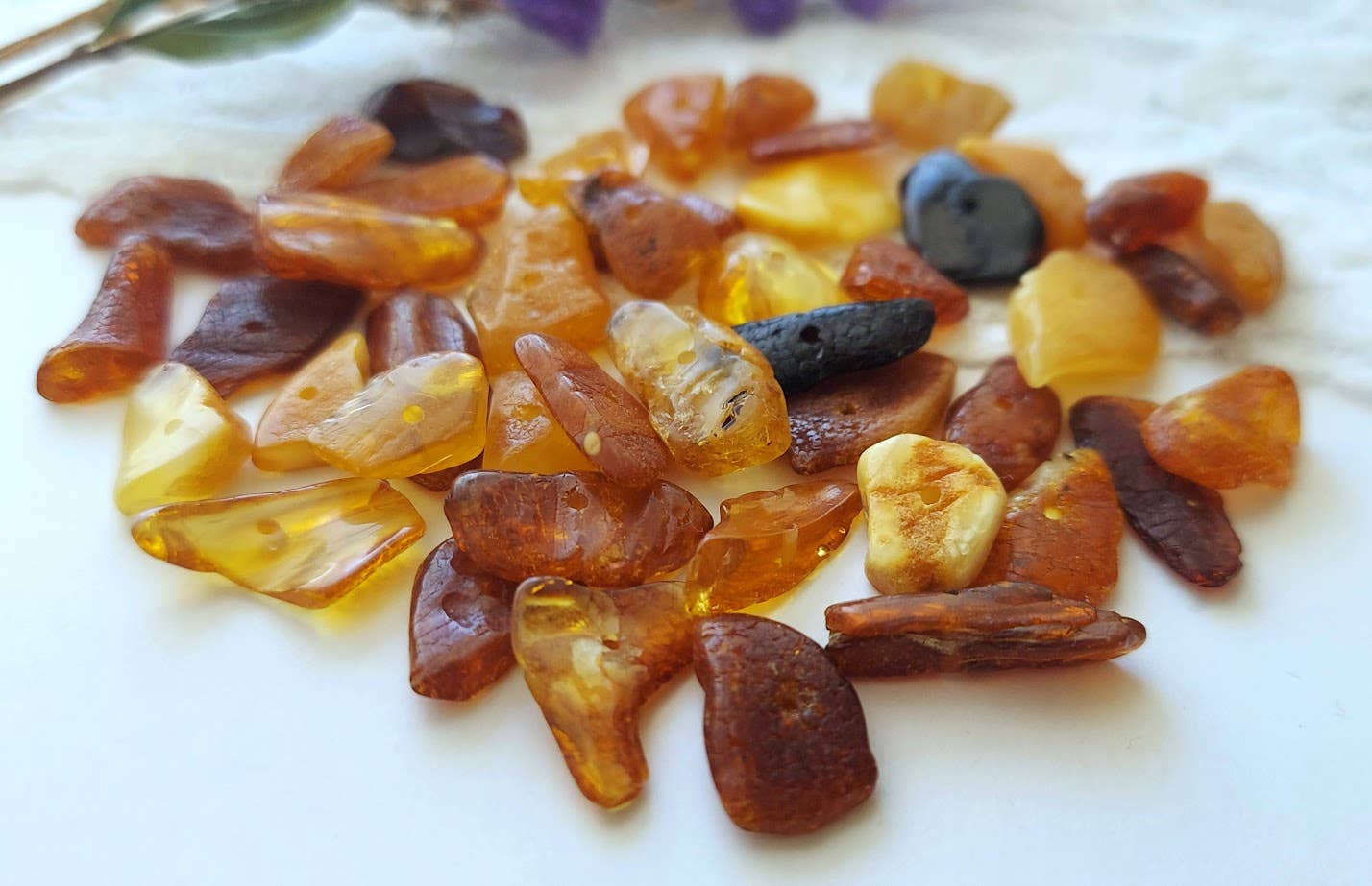 Amber Auksas - Wholesale Beads - Genuine Mixed Baltic Amber Loose Beads for DIY ♥️GIA3