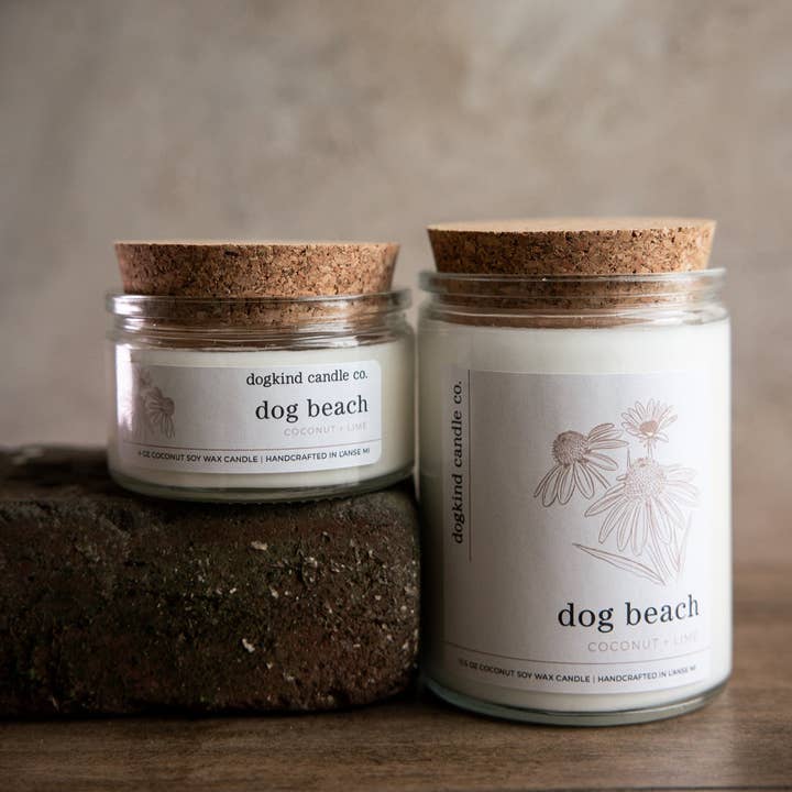 Dog Beach - coconut + lime for wholesale by Dogkind Candle Co