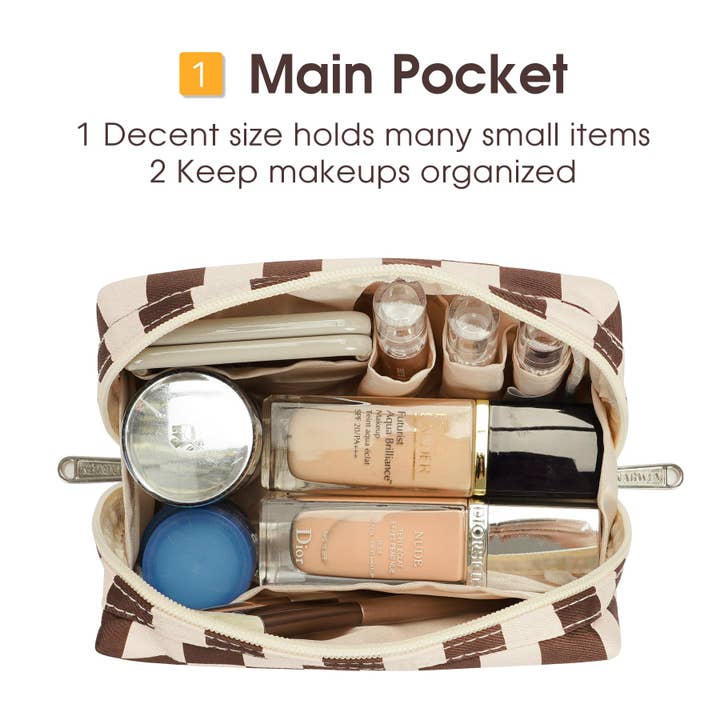 wandf - Wholesale Makeup/Cosmetic Bag - Checkered Makeup Bag Travel Cosmetic Bag Organizer Toiletry70