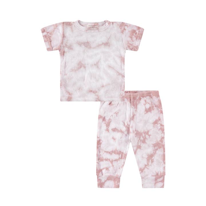 Conjuntos de camiseta y leggings acanalados Eco Crystal para venta al por mayor de PAIGELAUREN baby & toddler