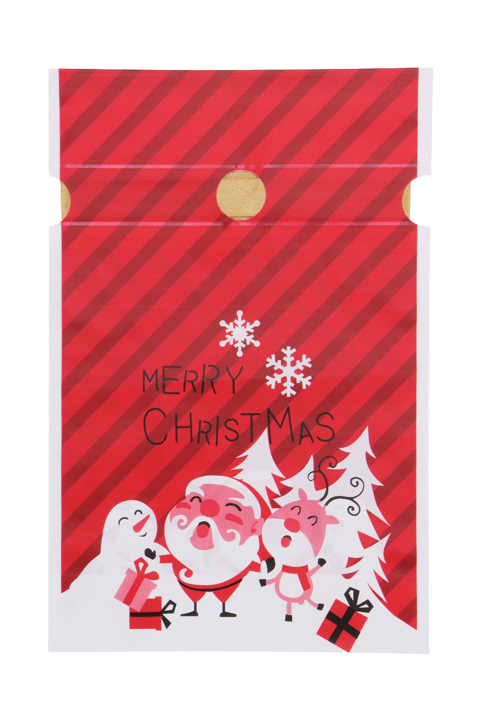 ASSORTED Christmas Drawstring Plastic Treat Bag - 48 Pcs for wholesale on Faire3