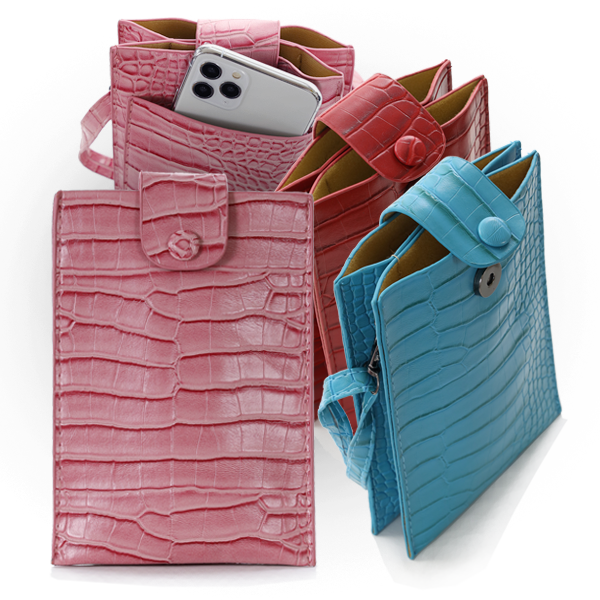 22 Tote - Wholesale Phone Wallet - Women's - Vegan Alligator Cell Phone Crossbody Bag6