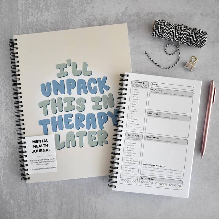 Kyn You Believe It - Wholesale Journal/Diary - I'll Unpack This In Therapy Mental Health Journal