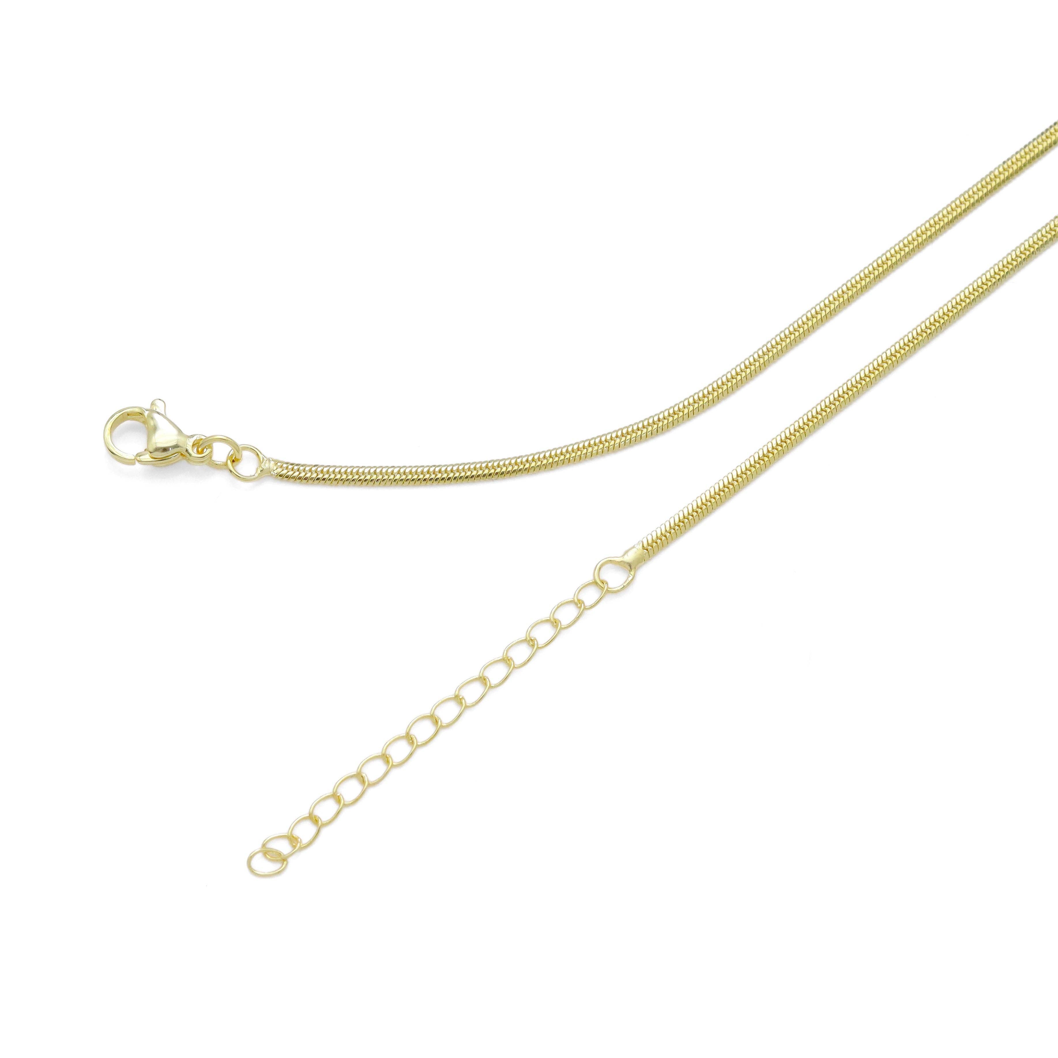 BestBeads&Beyond - Wholesale Link & Chain Necklace - Gold Thin snake Chain Necklace, Sku#LD5352