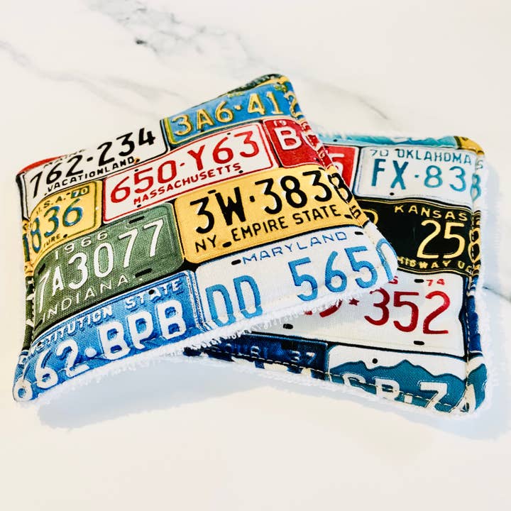 License Plate Unsponges (Bamboo Core) for wholesale by Crafted with Some Crazy