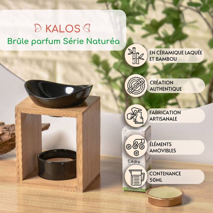 Zen'Arome - Wholesale Oil Warmer - Naturéa Series Fragrance Burner - Kalos Scents and Waxes Candle