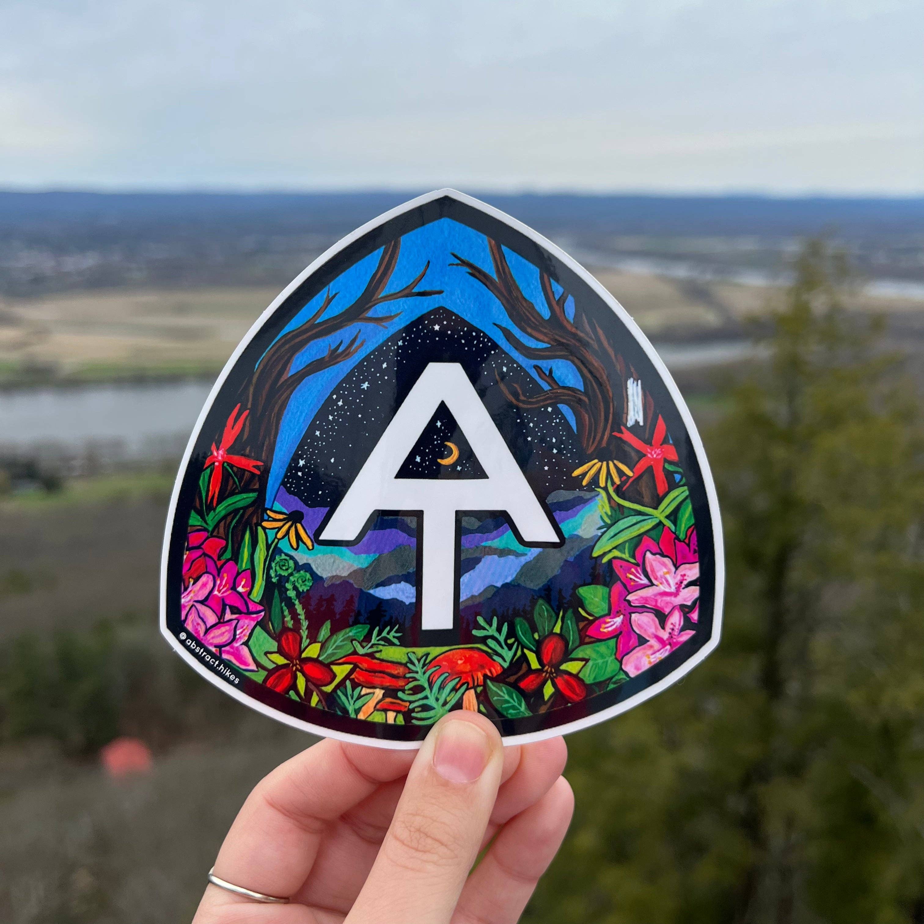 Abstract Hikes - Wholesale Sticker - Hiking Sticker: "Appalachian Trail Logo Reimagined"5