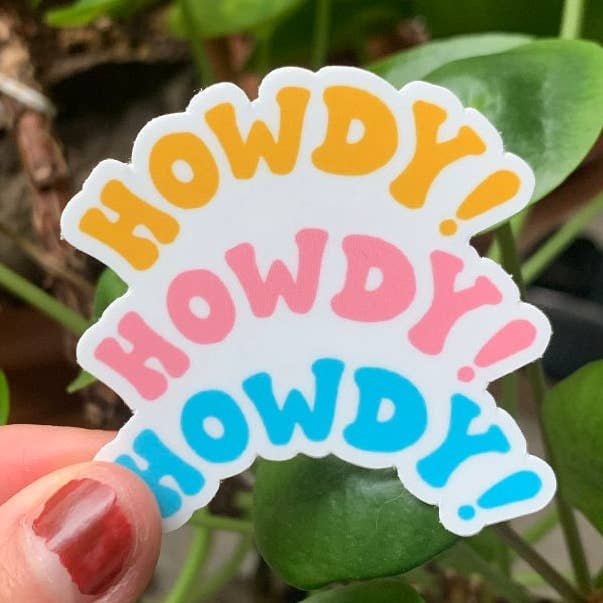 Adesivo in vinile Howdy Flower, impermeabile per la vendita all'ingrosso da parte di Howdy Ceramics