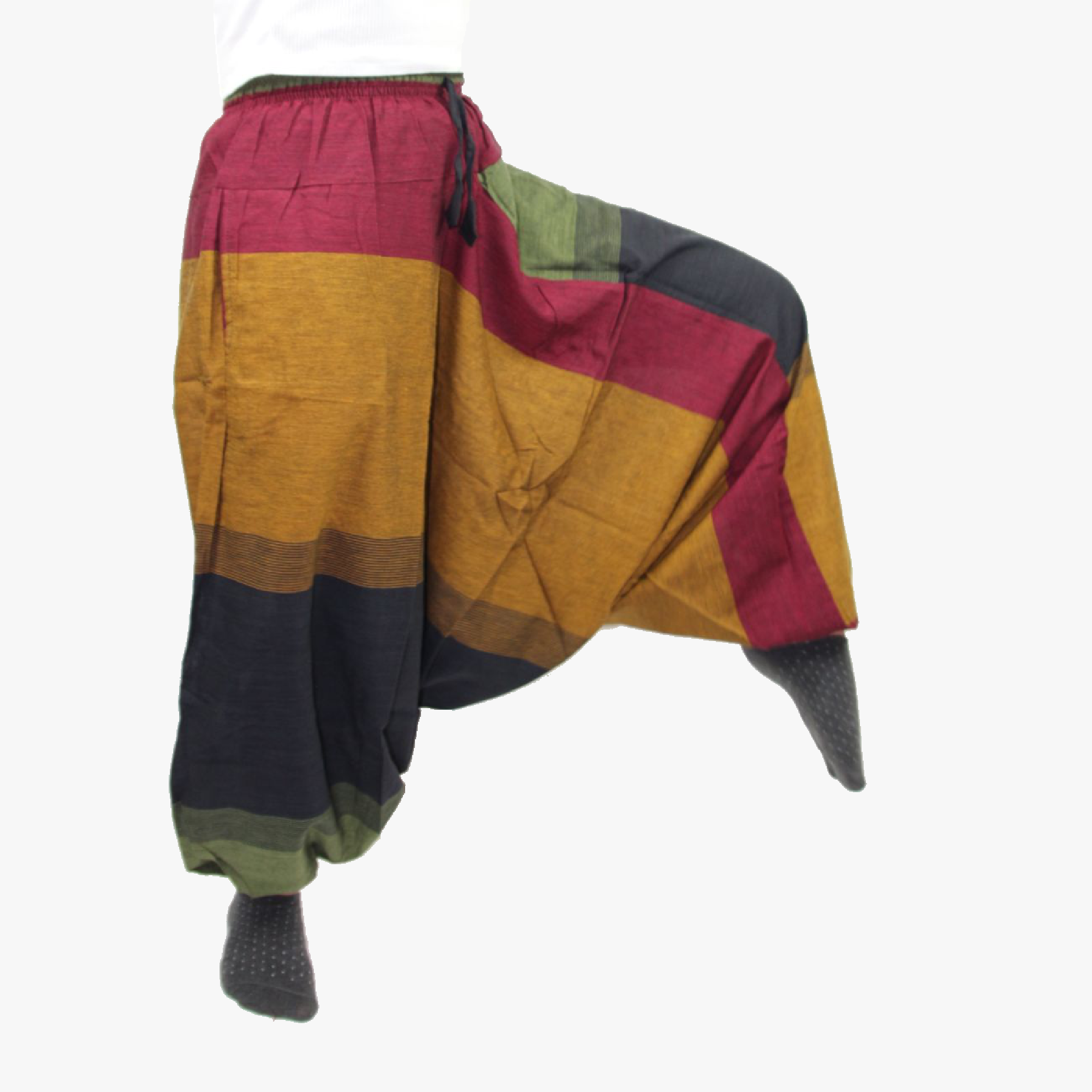 HimaOriginals - Wholesale Pants - Women's - Comfy Harem Pants - multi  stripe1