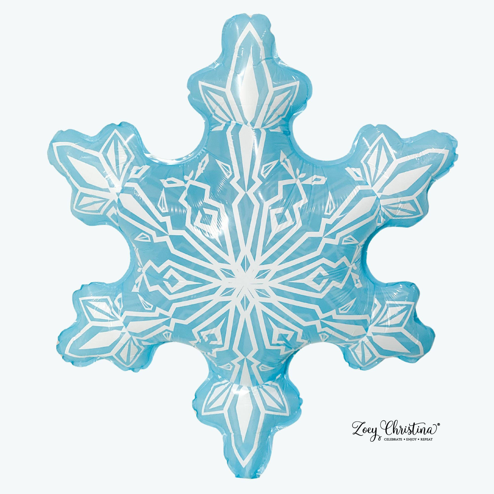 Zoey Christina - Wholesale Balloon - Snowflake Foil Balloon – White, Blue, & Pink Winter 4
