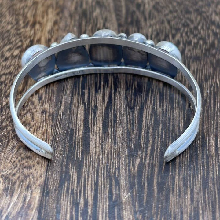 Native City Jewelry - Wholesale Cuff Bracelet - Native American Navajo Handmade Sterling Silver Multi Stone color Cuff Bracelet
