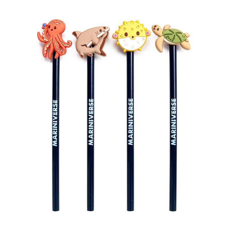Puckator Ltd – wholesale Pencil – Mariniverse Pencil with PVC Topper1