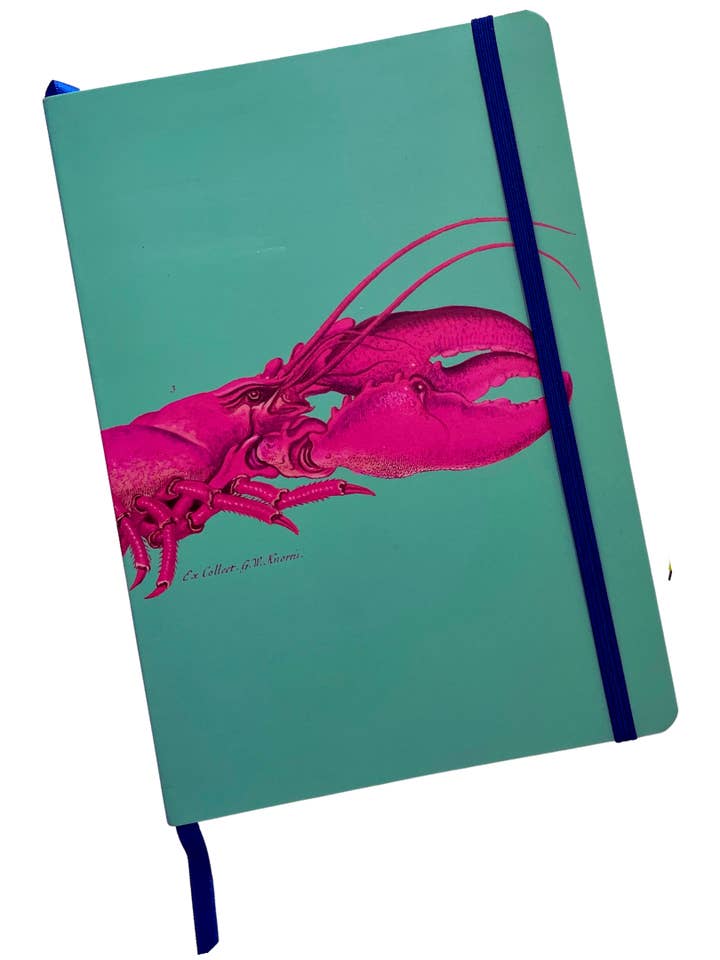 Lobster Notebook A5 lined 126 pages made by Clairefontaine for wholesale by Les Jolies Planches