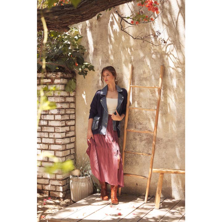 in february - Wholesale Cardigan - Women's - WASHED DENIM AND SWEATER MIXED OVERSIZED CARDIGAN8