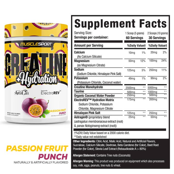 MuscleSport - Wholesale Oral Supplement/Vitamin - Creatine + Hydrationâ„¢ 300 Grams