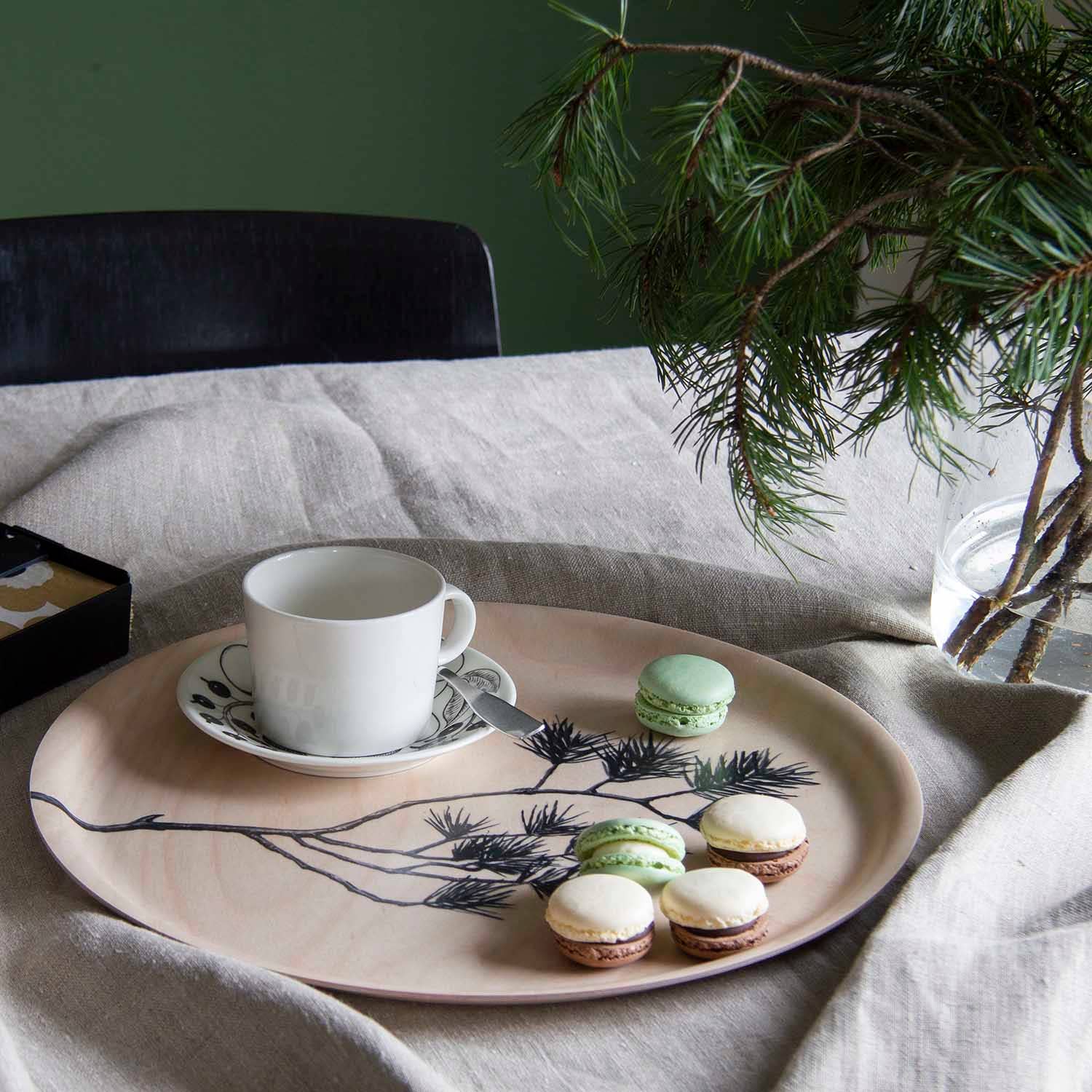 Miiko - Wholesale Serving Tray - Tray 35cm Pine Branch1