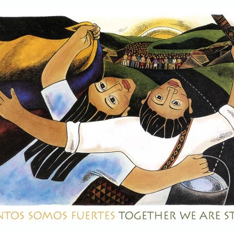 Poster - Together We Are Strong for wholesale by Syracuse Cultural Workers