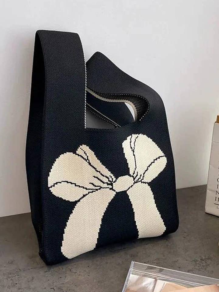 ._ Strik Lint Gebreide Geknoopte Tas SI-28104 voor wholesale door 42POPS