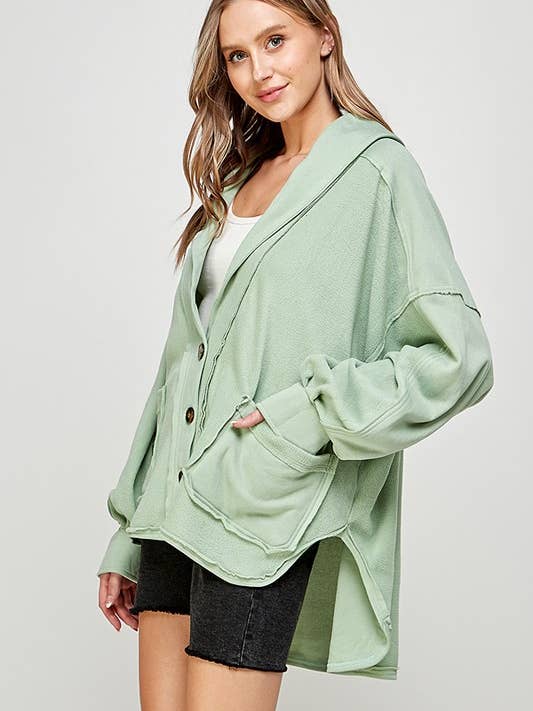 Twentyten - Wholesale Fleece - Women's - Women's Streetwear Fleece Jacket with Front Pockets 5191IJK9