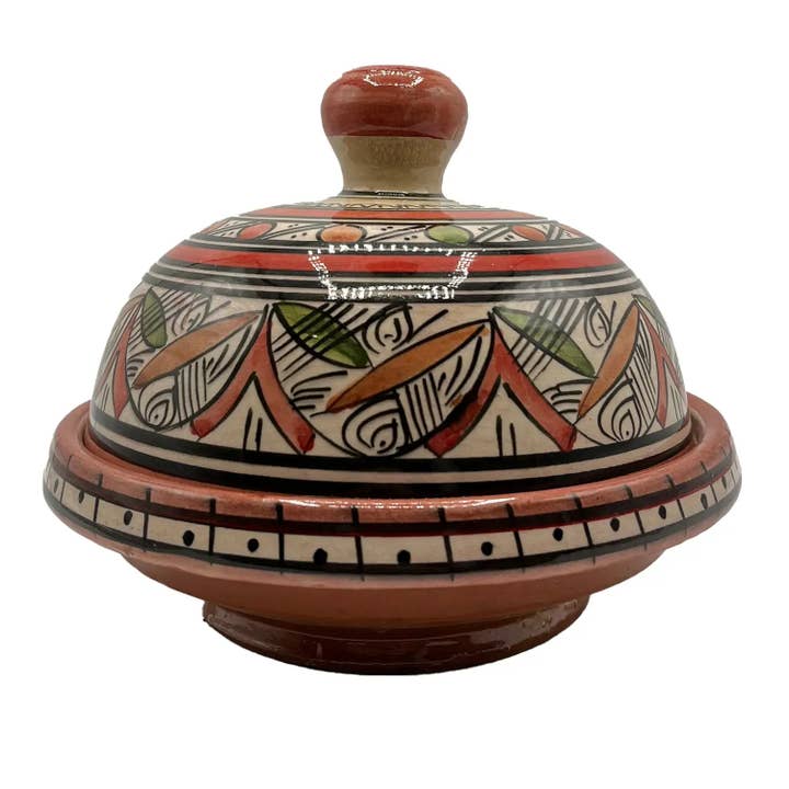 Tajine Porta-Especiarias Cerâmica Marroquina Pintada à Mão #6 por atacado de Etnico del Mondo