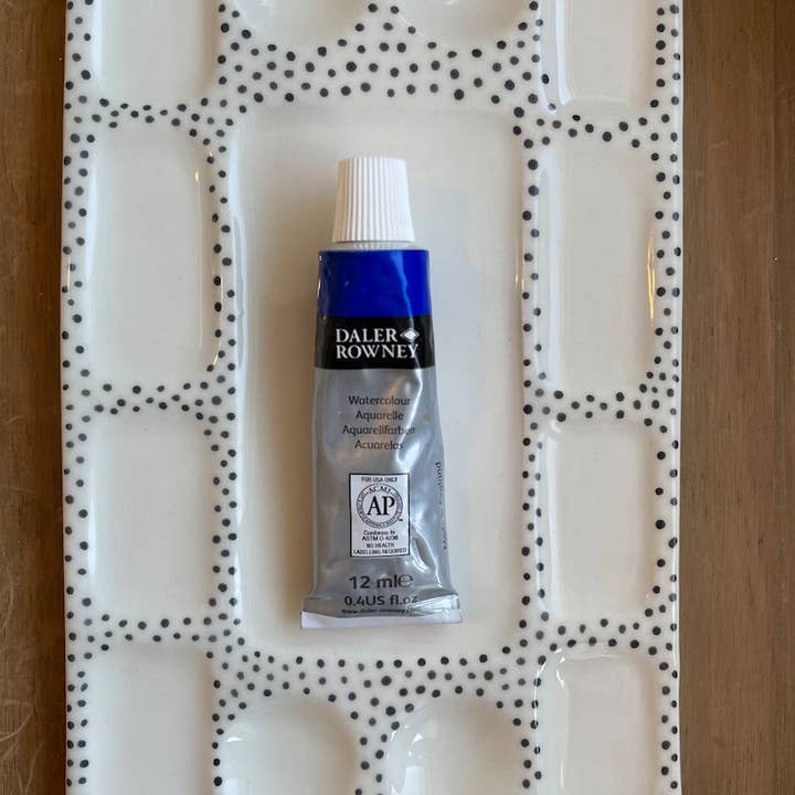 Muddy Ceramic Limited - Wholesale Palette/Mixing Tray - Hanmade Ceramic palette, Original Ceramic Artists Palette, Watercolor palette, Ceramic watercolour palette, paint palette, artist gifts4