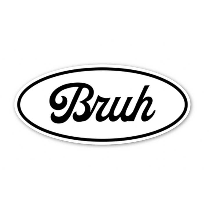 FUN CLUB - Wholesale Sticker - Bruh Diner Name tag Stickers (funny, genz)