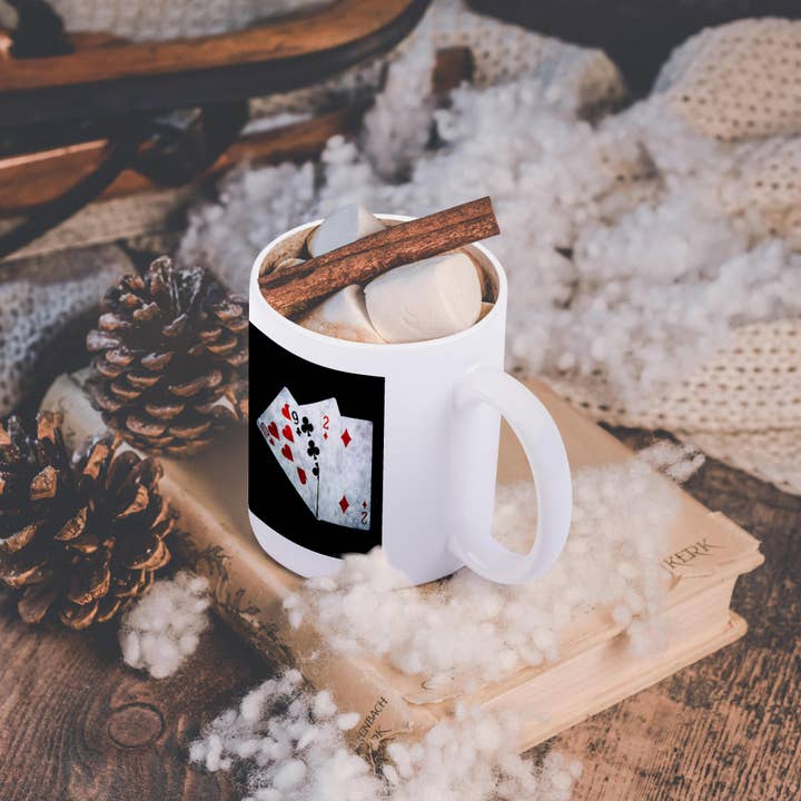 3dRose - Wholesale Coffee Mug - 3dRose, Blackjack Twenty One combination - Ten, Nine, Two, Mug11