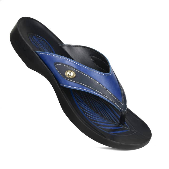 AEROSOFTFOOTWEAR - Wholesale Flip Flops – Women’s - Aerosoft - Frondle Thong Flip Flops For Women1