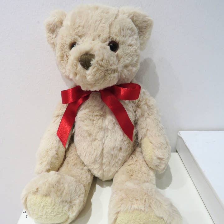 Aye Do Gifts - Wholesale Stuffed/Plush Toy - Kids & Baby - Personalised Teddy Bear & Edge Disc, Red Ribbon3
