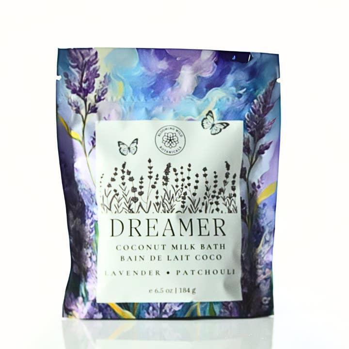 Blooming Wild Botanicals - Wholesale Bath Soak/Milk - Summer Nights Coconut Milk Bath Sath Sachet | Lavender