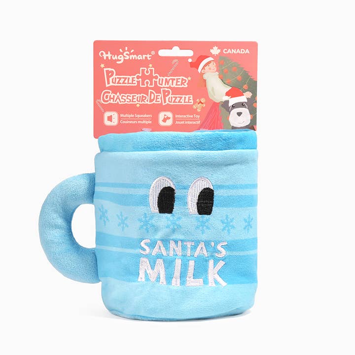 Hugsmart Products Inc – wholesale Pet plush toy – Dog – HugSmart Pet - Happy Woofmas | Santa’s Milk Cookies4