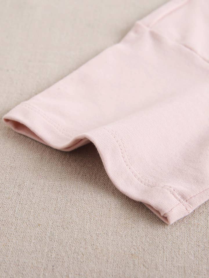 Dadati - Wholesale Screen Printed T-Shirt - Kids - Pale pink girl's t-shirt with unicorn and moon design3