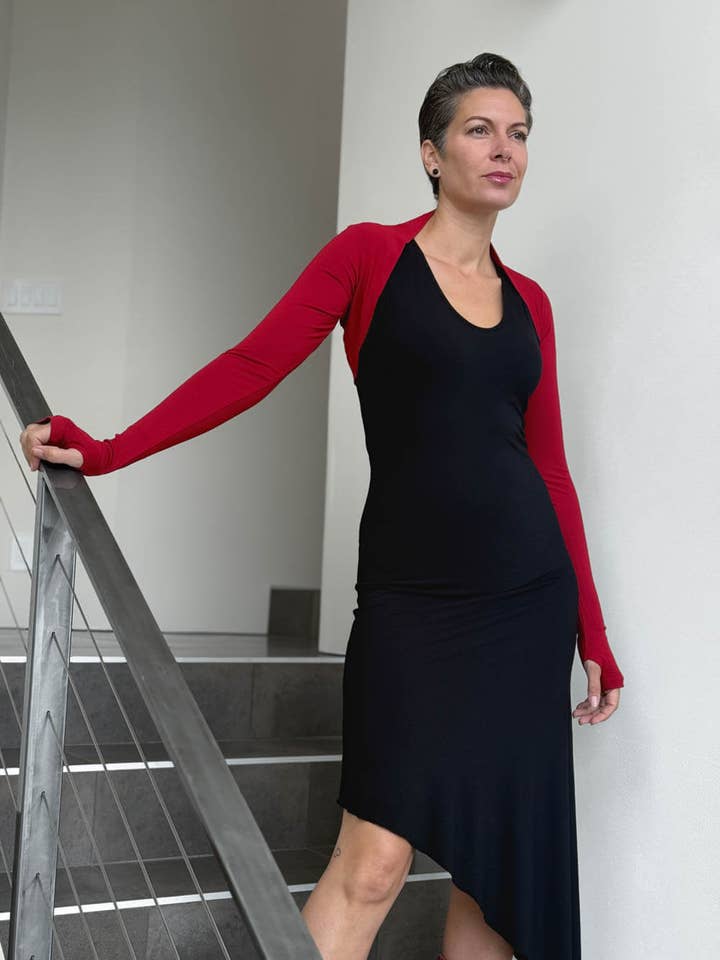 CARAUCCI - Wholesale Knit Top - Women's - Sleeve Shrug