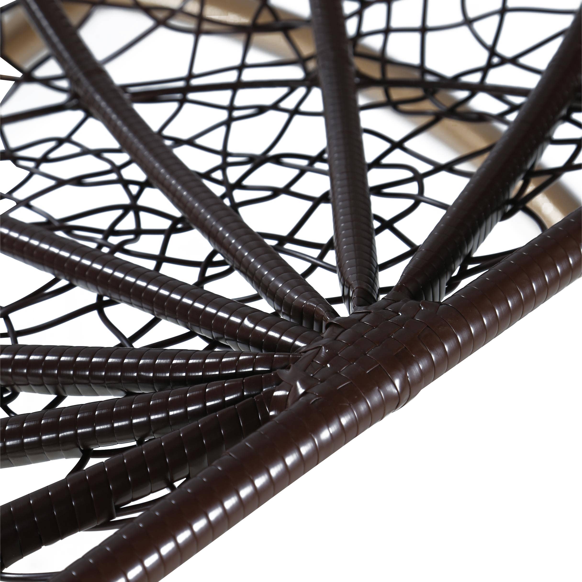 LeisureMod - Wholesale Egg Chair - Recluse Polyethylene Hanging Two-Person Swing Chair7