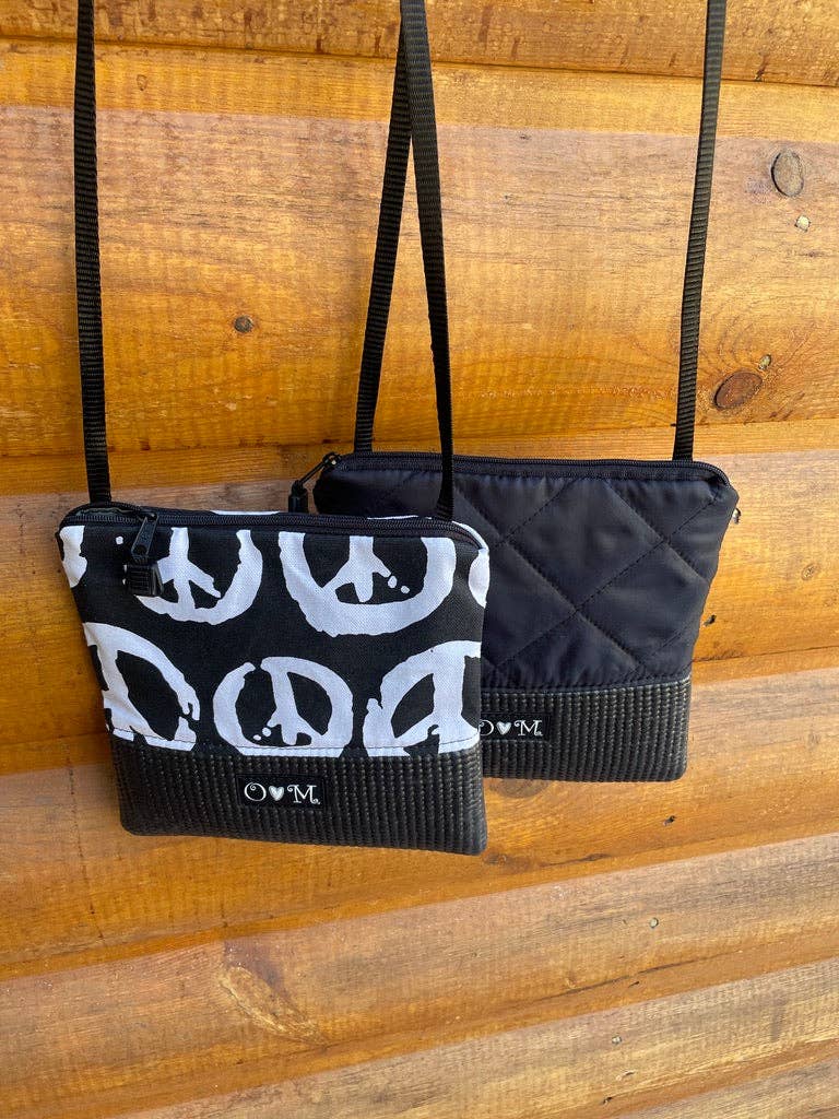 OlovesM.com - Wholesale Crossbody Bag - Women's - Stella Black Cross Body Purse-Peace4