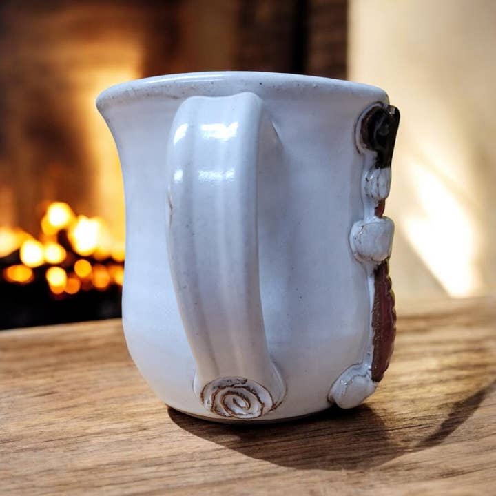 MudWorks Pottery - Vendita all'ingrosso Tazza - Tazza Camino di Babbo Natale