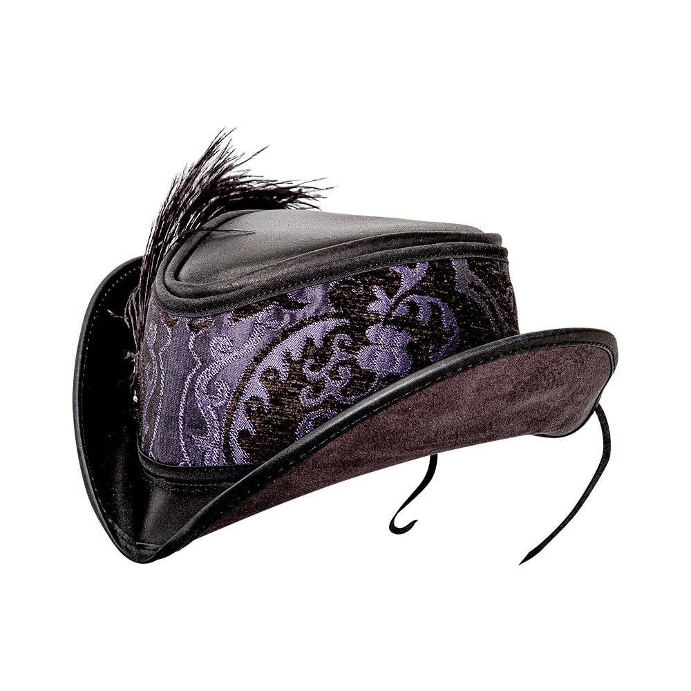 American Hat Makers - Vendita all'ingrosso Fedora - Unisex - Cappello da Festival in Pelle - Stile Reversibile Ren7