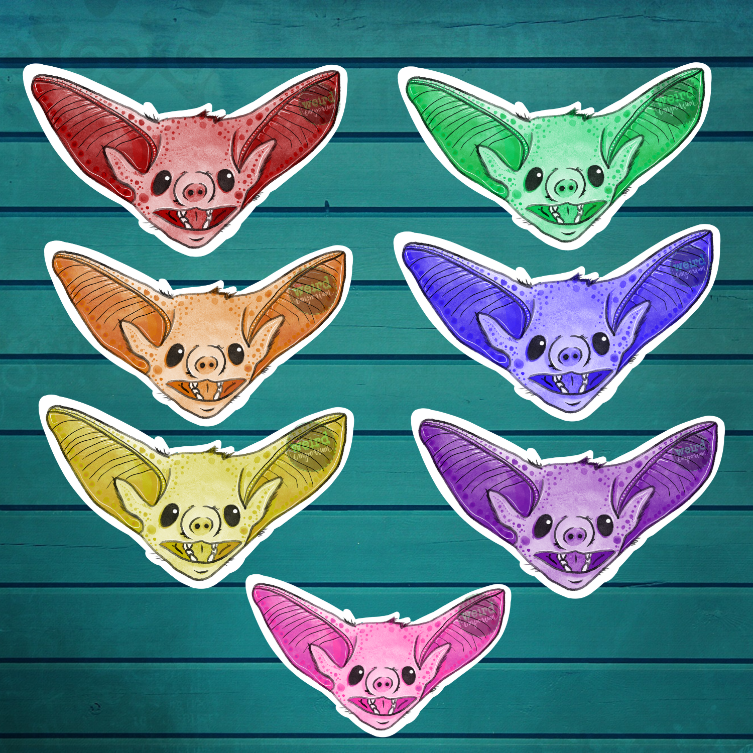 the weird emporium - Wholesale Sticker - 3" Bat Sticker3