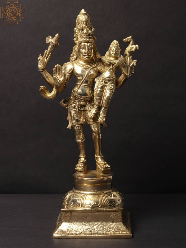 Shiva porta Sati sulle spalle per la vendita all'ingrosso da parte di Exotic India Art