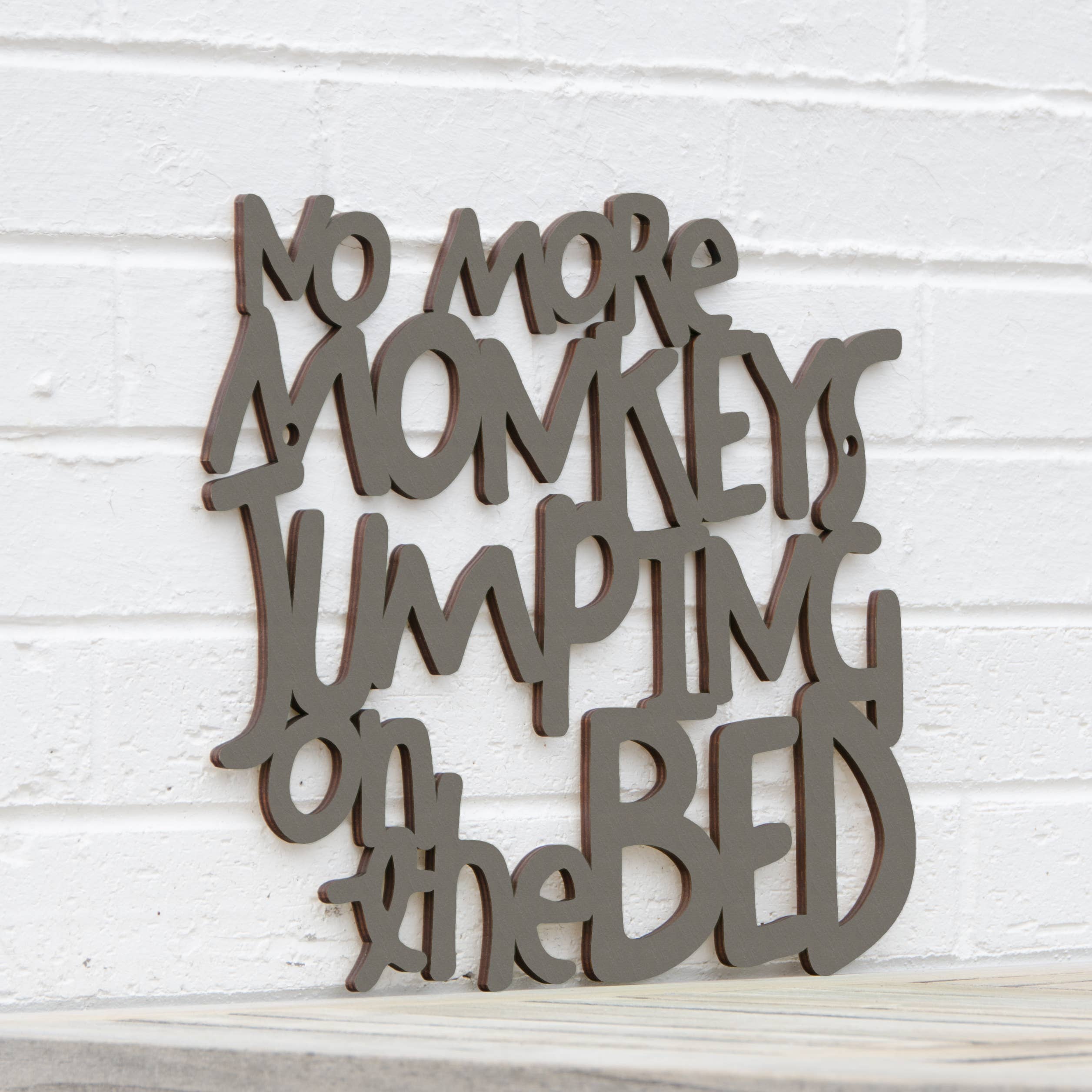 Spunky Fluff - Wholesale Wall Decor - Kids & Baby - No More Monkeys Jumping On The Bed, Kids Playroom Wall Art30