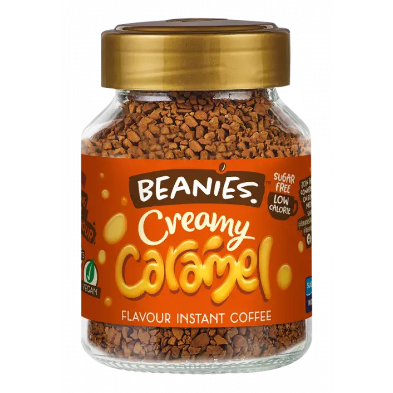 Beanies The Flavour Co. Ltd - Vente Cafés/expressos instantanés - Beanies Café Instantané Arôme Caramel Crémeux 50 g2